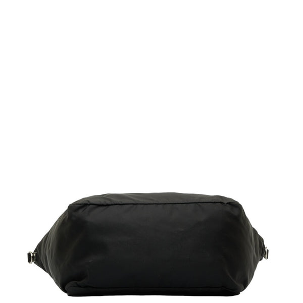 プラダ 三角ロゴプレート ハンドバッグ ショルダーバッグ 2WAY BR4051 ブラック ナイロン レザー レディース PRADA 【中古】