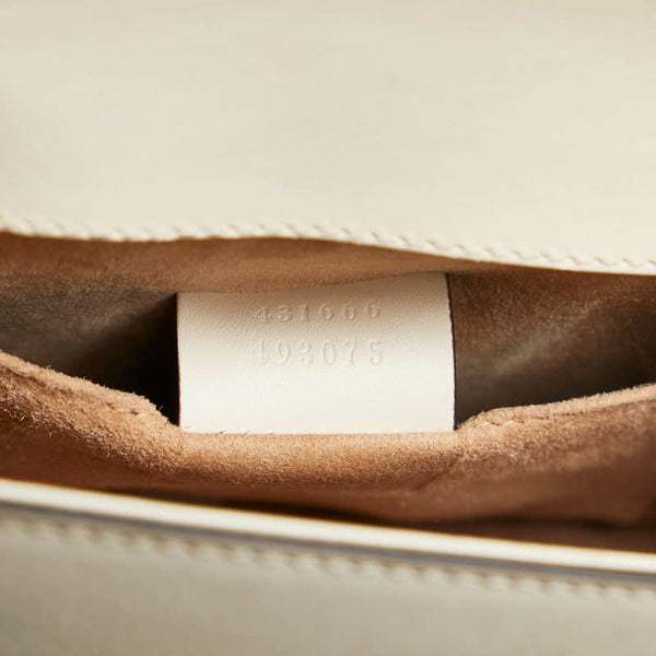 グッチ シルヴィ スモール シェリーライン 斜め掛け チェーン ショルダーバッグ  431666 ホワイト マルチカラー レザー レディース GUCCI 【中古】