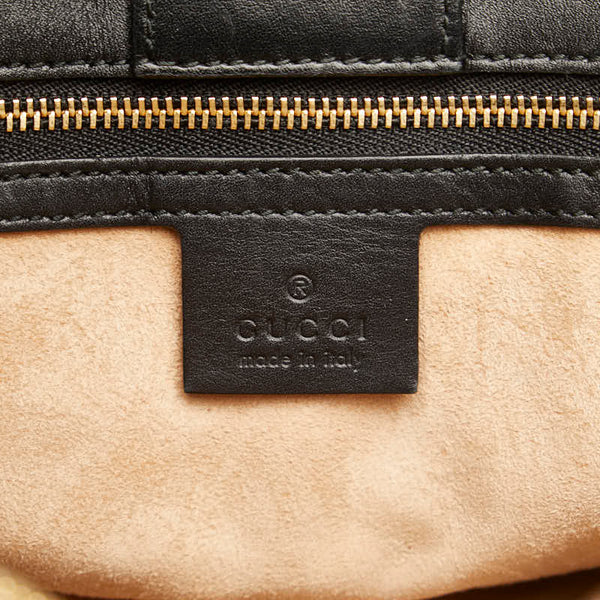 グッチ シルヴィ シェリーライン ハンドバッグ ショルダーバッグ 2WAY 453790 ブラック マルチカラー レザー キャンバス レディース GUCCI 【中古】