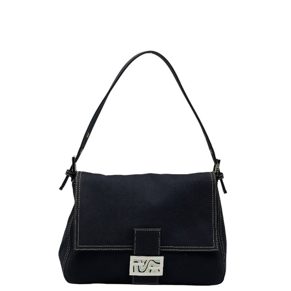 フェンディ マンマバケット ハンドバッグ ワンショルダーバッグ 26325 ネイビー マルチカラー キャンバス レディース FENDI 【中古】
