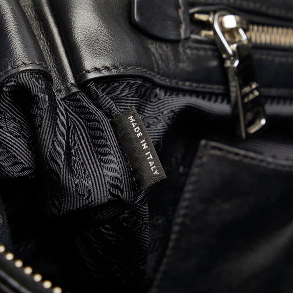 プラダ ハンドバッグ ショルダーバッグ 2WAY BN2866 ブラック カーフレザー レディース PRADA 【中古】
