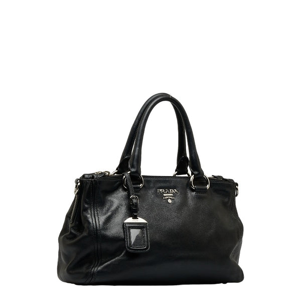 プラダ ハンドバッグ ショルダーバッグ 2WAY BN2866 ブラック カーフレザー レディース PRADA 【中古】