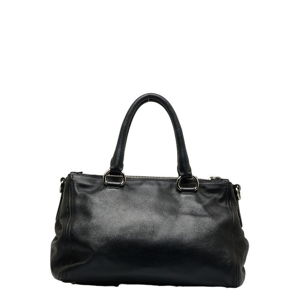 プラダ ハンドバッグ ショルダーバッグ 2WAY BN2866 ブラック カーフレザー レディース PRADA 【中古】