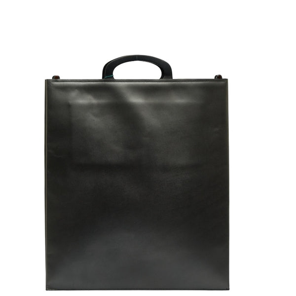 グッチ ハンドバッグ トートバッグ 002 3754 0329 ブラック レザー メンズ GUCCI 【中古】