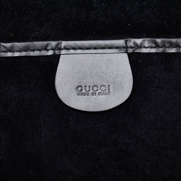 グッチ ハンドバッグ トートバッグ 002 3754 0329 ブラック レザー メンズ GUCCI 【中古】