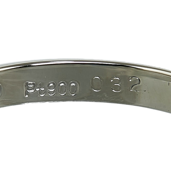 Pt900 プラチナ サファイア0.32ct ダイヤ0.03ct リング 指輪 レディース 14号 【中古】