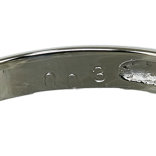 Pt900 プラチナ サファイア0.32ct ダイヤ0.03ct リング 指輪 レディース 14号 【中古】