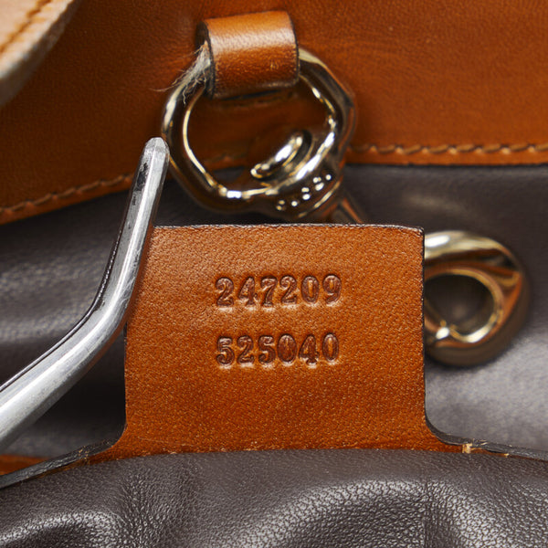 グッチ ショルダーバッグ トートバッグ 247209 ベージュ ブラウン パイソン レザー レディース GUCCI 【中古】