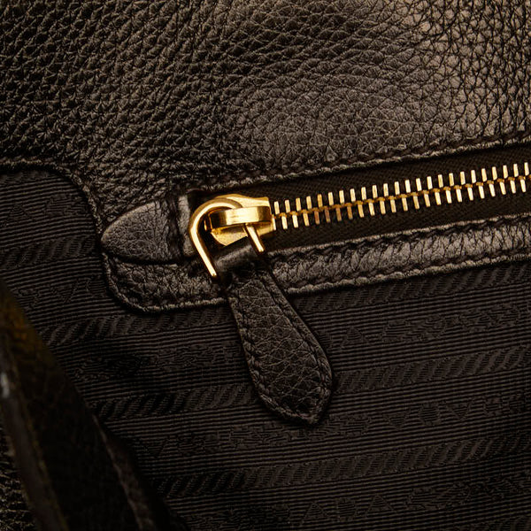 プラダ ハンドバッグ ショルダーバッグ 2WAY シャンパンゴールド レザー レディース PRADA 【中古】
