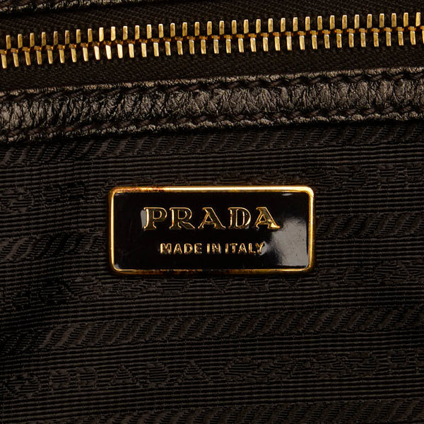 プラダ ハンドバッグ ショルダーバッグ 2WAY シャンパンゴールド レザー レディース PRADA 【中古】