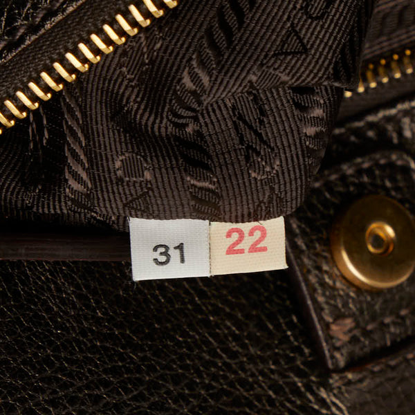 プラダ ハンドバッグ ショルダーバッグ 2WAY シャンパンゴールド レザー レディース PRADA 【中古】