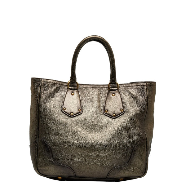 プラダ ハンドバッグ ショルダーバッグ 2WAY シャンパンゴールド レザー レディース PRADA 【中古】