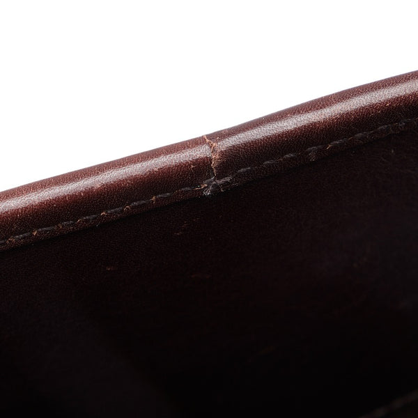 グッチ グッチシマ トートバッグ ハンドバッグ ビジネスバッグ 145842 ブラウン PVC レザー メンズ GUCCI 【中古】