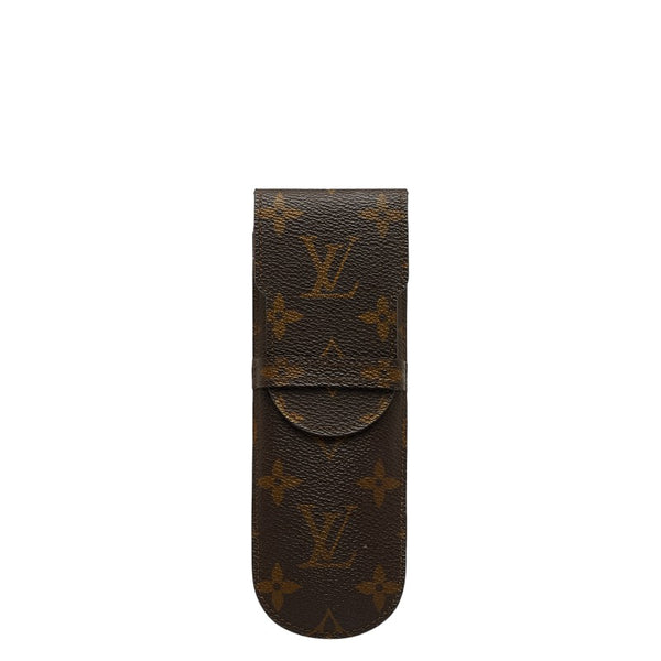 ルイ ヴィトン モノグラム エテュイ スティロ ペンケース M62990 ブラウン PVC レディース LOUIS VUITTON 【中古】