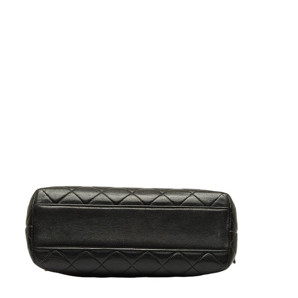 シャネル マトラッセ チェーン トートバッグ ハンドバッグ ブラック レザー レディース CHANEL 【中古】