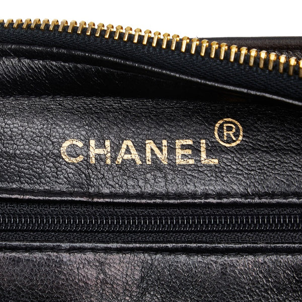 シャネル マトラッセ チェーン トートバッグ ハンドバッグ ブラック レザー レディース CHANEL 【中古】
