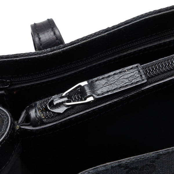 グッチ GGキャンバス バンブー ハンドバッグ トートバッグ 112526 ブラック キャンバス レディース GUCCI 【中古】