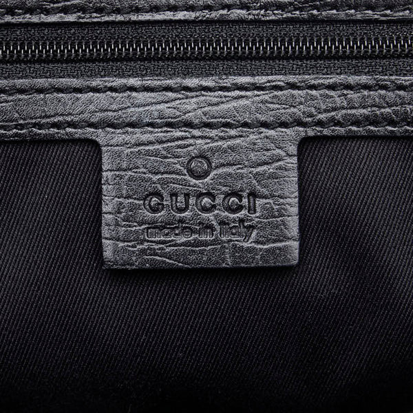 グッチ GGキャンバス バンブー ハンドバッグ トートバッグ 112526 ブラック キャンバス レディース GUCCI 【中古】