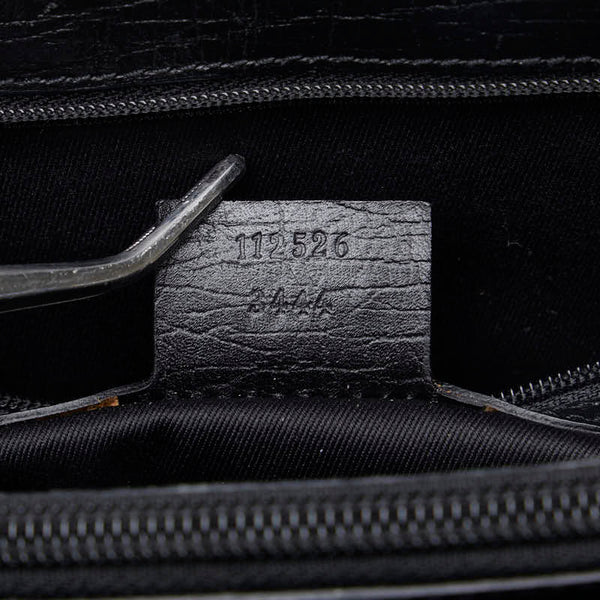 グッチ GGキャンバス バンブー ハンドバッグ トートバッグ 112526 ブラック キャンバス レディース GUCCI 【中古】