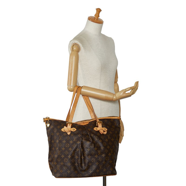 ルイ ヴィトン モノグラム パレルモGM ショルダーバッグ トートバッグ M40146 ブラウン PVC レザー レディース LOUIS VUITTON 【中古】