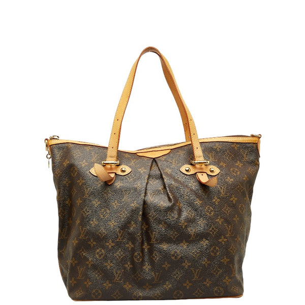 ルイ ヴィトン モノグラム パレルモGM ショルダーバッグ トートバッグ M40146 ブラウン PVC レザー レディース LOUIS VUITTON 【中古】