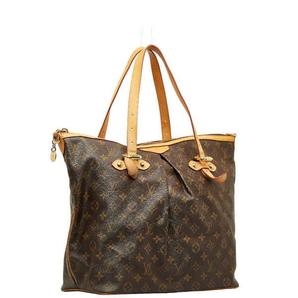 ルイ ヴィトン モノグラム パレルモGM ショルダーバッグ トートバッグ M40146 ブラウン PVC レザー レディース LOUIS VUITTON 【中古】