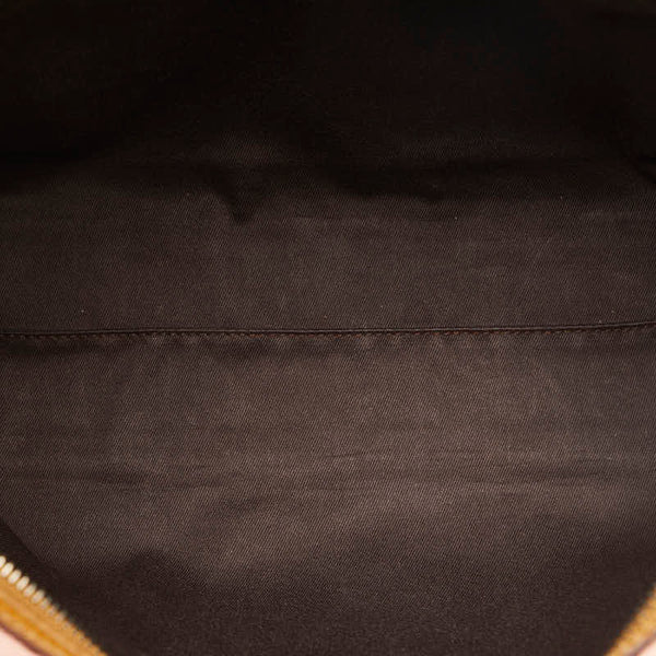 グッチ GGキャンバス ハンドバッグ ミニボストンバッグ 113009 ピンク ベージュ キャンバス レザー レディース GUCCI 【中古】