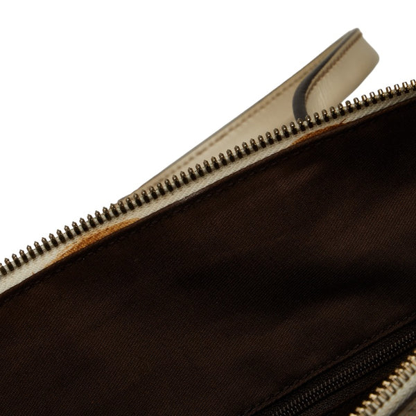 グッチ プリンシー リボン ショルダーバッグ トートバッグ 177052 アイボリー レザー レディース GUCCI 【中古】