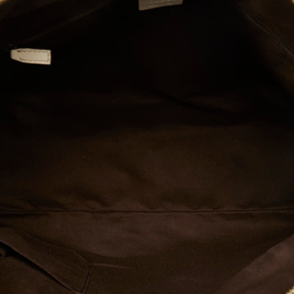 グッチ プリンシー リボン ショルダーバッグ トートバッグ 177052 アイボリー レザー レディース GUCCI 【中古】