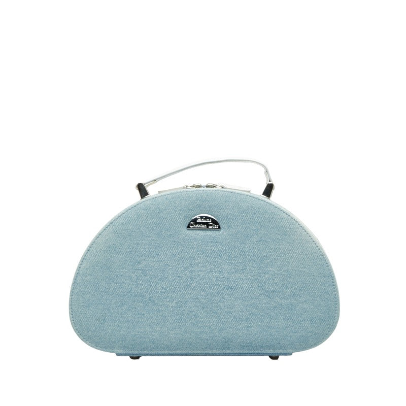 クリスチャンディオール Parfums ジュエリーボックス ライトブルー デニム レザー レディース Christian Dior 【中古】