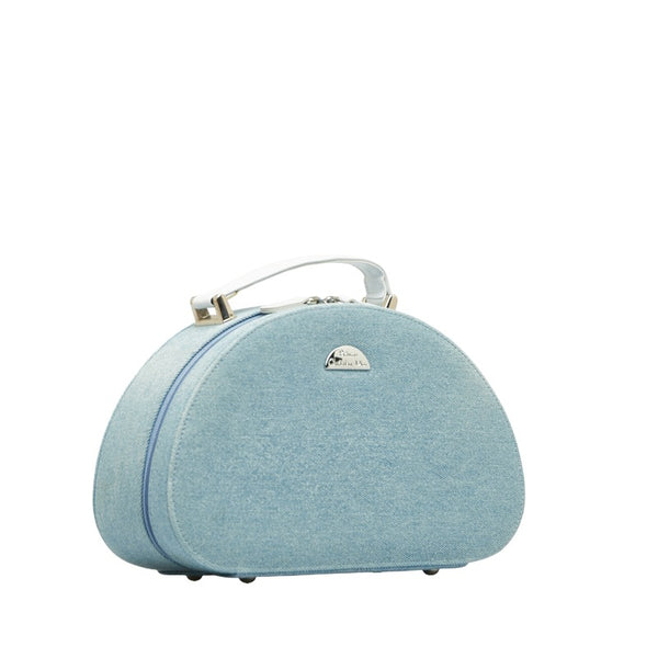 クリスチャンディオール Parfums ジュエリーボックス ライトブルー デニム レザー レディース Christian Dior 【中古】