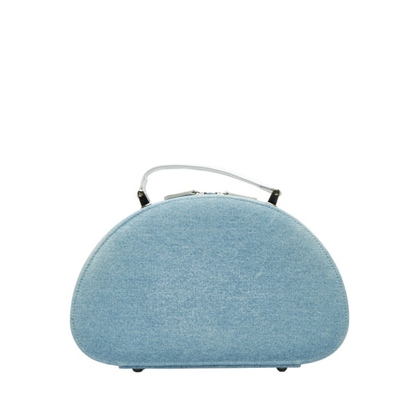 クリスチャンディオール Parfums ジュエリーボックス ライトブルー デニム レザー レディース Christian Dior 【中古】