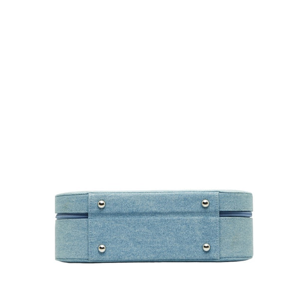 クリスチャンディオール Parfums ジュエリーボックス ライトブルー デニム レザー レディース Christian Dior 【中古】