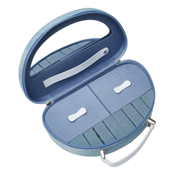 クリスチャンディオール Parfums ジュエリーボックス ライトブルー デニム レザー レディース Christian Dior 【中古】