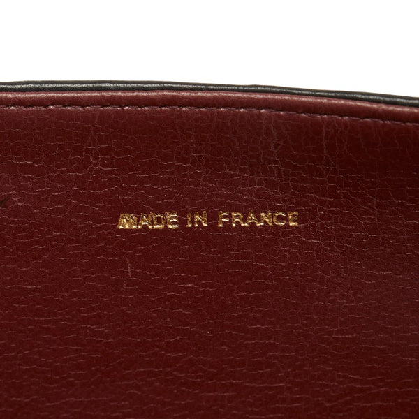 シャネル マトラッセ ココマーク チェーン ワンショルダーバッグ ブラック レザー レディース CHANEL 【中古】