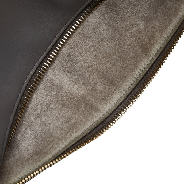 サンローラン ベイビーダッフル ゴールド金具 ハンドバッグ ショルダーバッグ 2WAY 330958 グレー レザー レディース SAINT LAURENT 【中古】