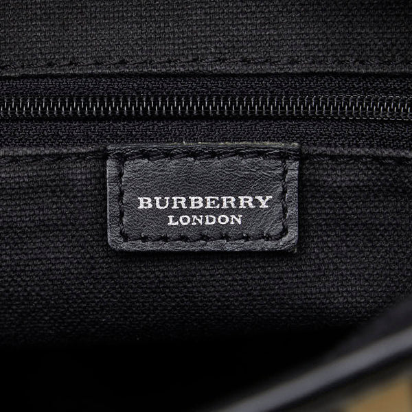 バーバリー ノバチェック 斜め掛け ショルダーバッグ ベージュ マルチカラー PVC レディース BURBERRY 【中古】