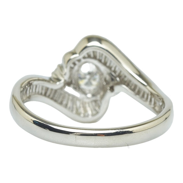 Pt900 プラチナ ダイヤ0.29ct ダイヤ0.53ct リング 指輪 レディース 14号 【中古】