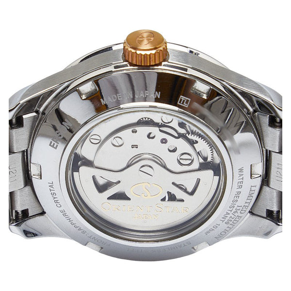 オリエント オリエントスター コンテンポラリー セミスケルトン 腕時計 RK-AT0013L 自動巻き ネイビー文字盤 ステンレススチール メンズ ORIENT 【中古】
