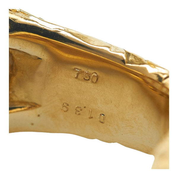 K18YG イエローゴールド ダイヤ1.39ct リング 指輪 レディース 9.5号 【中古】