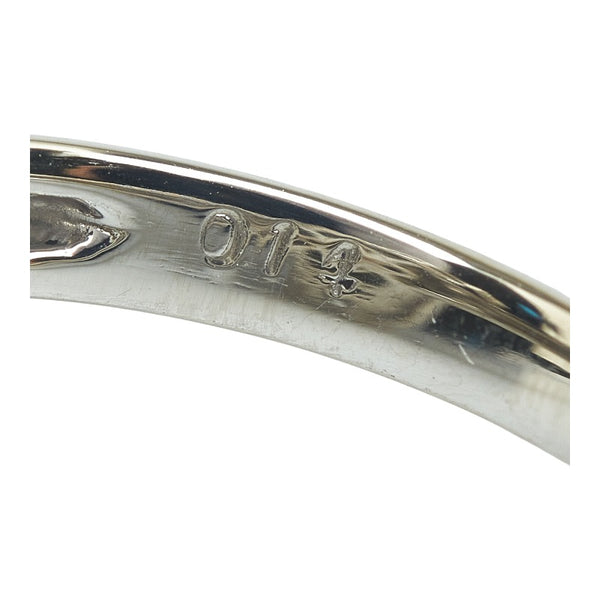 Pt900 プラチナ 黒蝶真珠11.6mm ダイヤ0.14ct リング 指輪 レディース 11.5号 【中古】