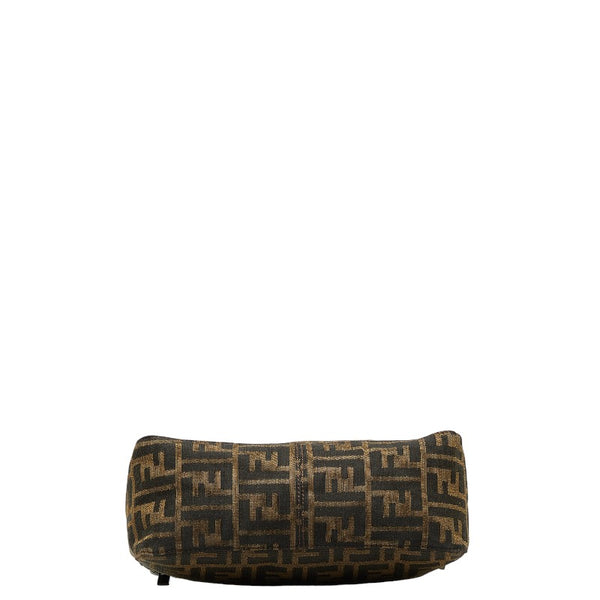 フェンディ ズッカ ハンドバッグ ショルダーバッグ 8BR156 ブラウン キャンバス レディース FENDI 【中古】