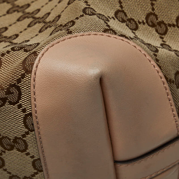 グッチ GGキャンバス トートバッグ 247209 ベージュ キャンバス レザー レディース GUCCI 【中古】