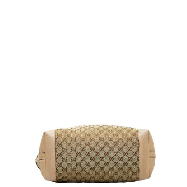 グッチ GGキャンバス トートバッグ 247209 ベージュ キャンバス レザー レディース GUCCI 【中古】