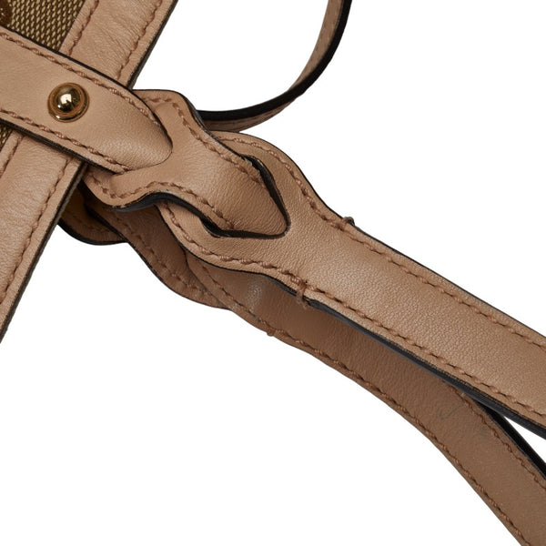 グッチ GGキャンバス トートバッグ 247209 ベージュ キャンバス レザー レディース GUCCI 【中古】