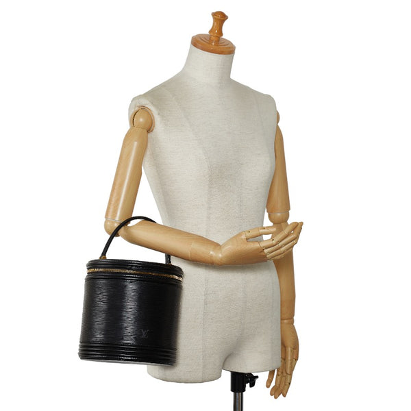 ルイ ヴィトン エピ カンヌ ハンドバッグ バニティバッグ M48032 ノワール ブラック レザー レディース LOUIS VUITTON 【中古】
