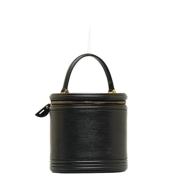 ルイ ヴィトン エピ カンヌ ハンドバッグ バニティバッグ M48032 ノワール ブラック レザー レディース LOUIS VUITTON 【中古】