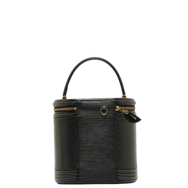 ルイ ヴィトン エピ カンヌ ハンドバッグ バニティバッグ M48032 ノワール ブラック レザー レディース LOUIS VUITTON 【中古】