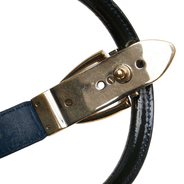 グッチ ホースビット ハンドバッグ 145772 グリーン エナメル レディース GUCCI 【中古】