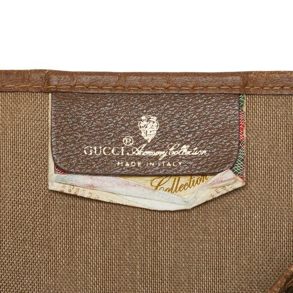 グッチ オールド GGスプリーム ハンドバッグ トートバッグ 39 02 061 ベージュ PVC レザー レディース GUCCI 【中古】